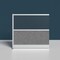 Luxor Expanse Modular Wall Room Divider System - Black Frame - 53" x 48" Wide Panel Add-On Wall MW-5348-XWCGWG - alternate 3
